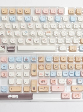 海盐喵咪键帽猫形MAO高度可爱MAC热升华HI75 HI8 S99 F99 104 F87