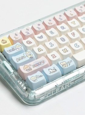 幼稚园小狗键帽MAO高度可爱MAC热升华适配宁芝HI75HI8 99 104 F87