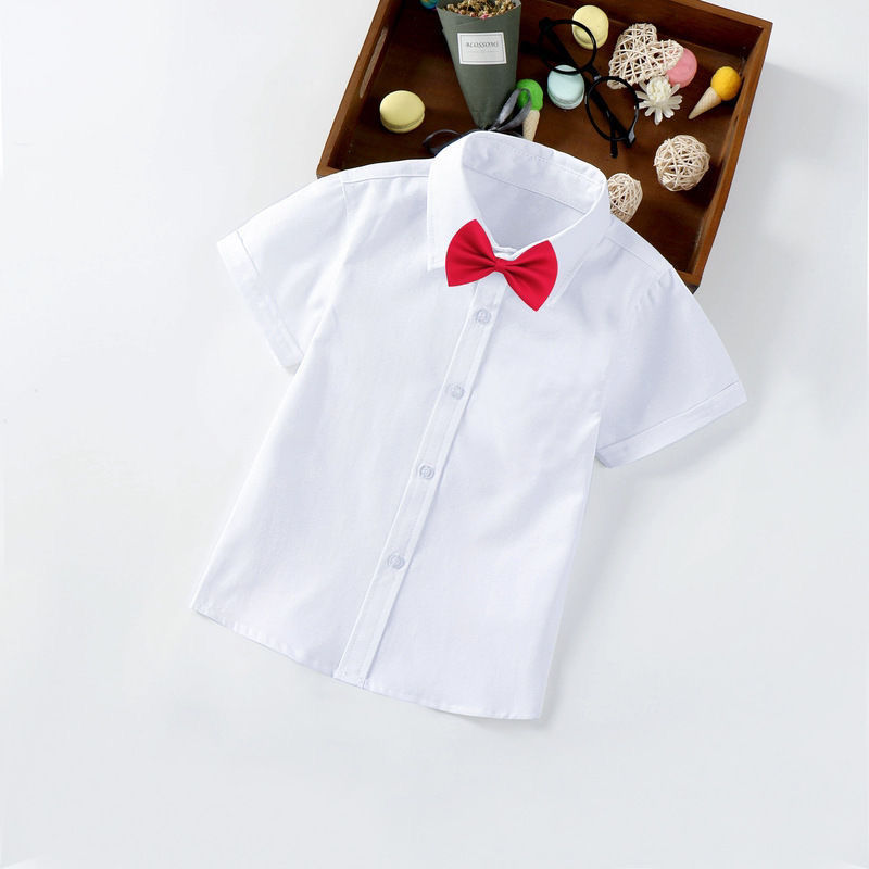 儿童衬衣短裤马甲黑色西服长裤男钢琴学生表演服装合唱班服背带裤