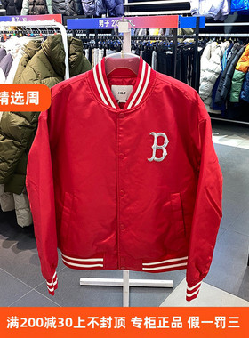 国内现货MLB男女龙年限定卡通印花长袖夹克外套棒球衫3AJPQ0141