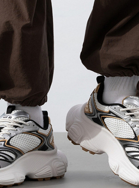 国内正品MLB男女25新款NY复古老爹鞋厚底增高休闲运动鞋3ASHWD15N