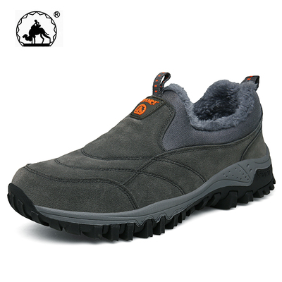 冬天加绒保暖棉鞋男鞋软底防滑