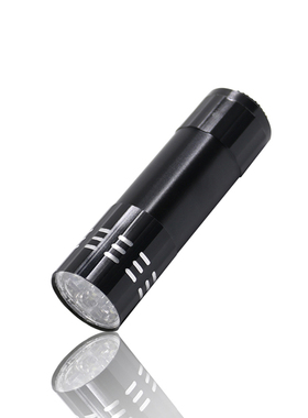 九灯应急干电池手电照明便携户外7号电池迷你9LED铝合金口袋小灯