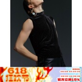 无袖 YOIKADAKADA2020SS T恤 蹦迪 男女同款 复古迪斯科风 亮钻