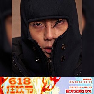 KADAKADA原创设计暗黑针织镂空蒙面匪帮风防寒透气面罩男女帽子