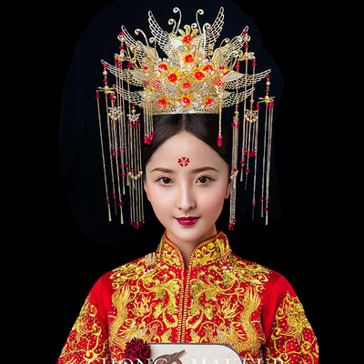 凤冠金属复古新款结婚头冠