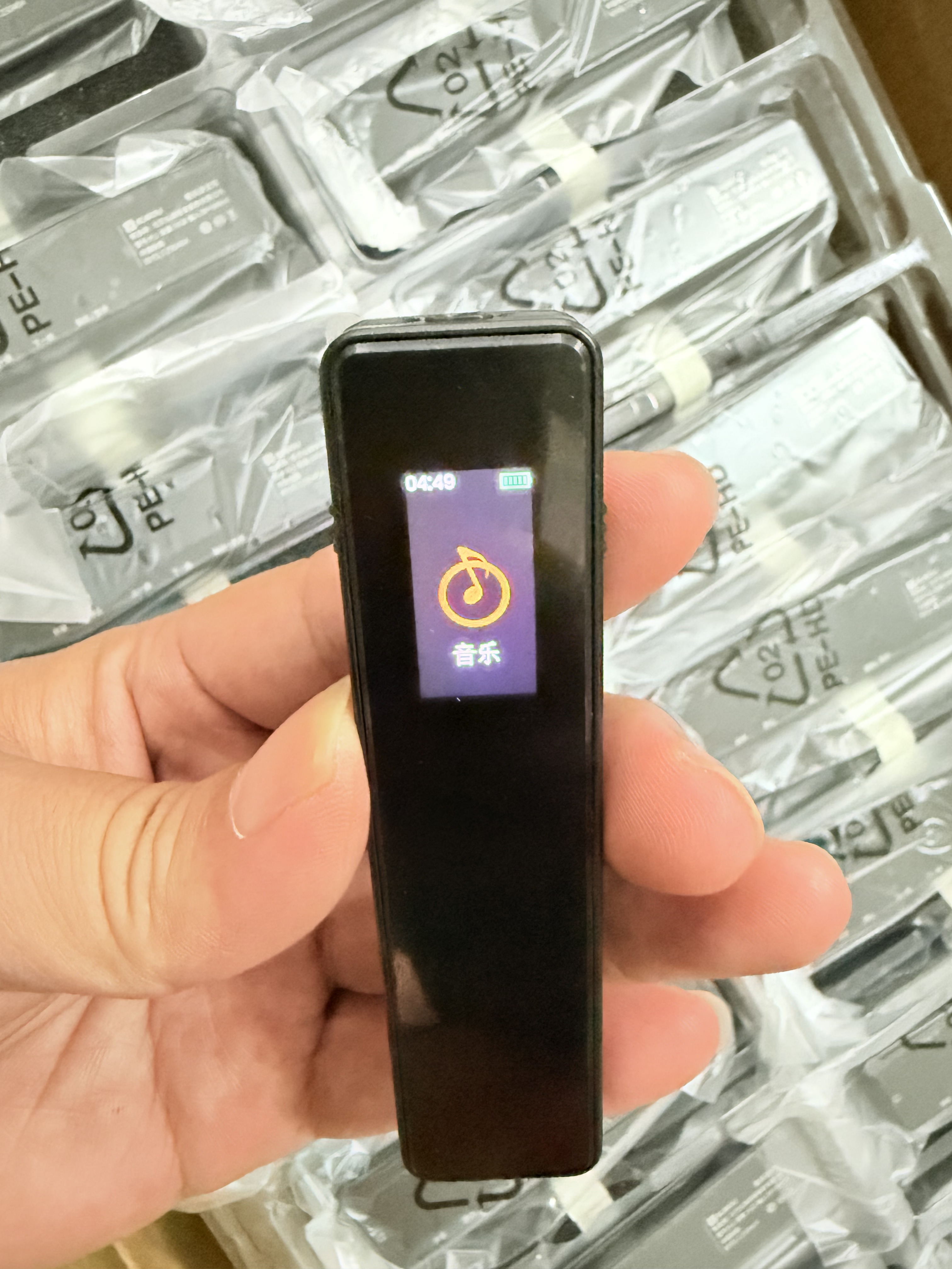 学习录音笔专业降噪MP3播放器一键录音16G内存 全新无包装 金属壳