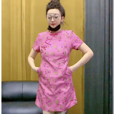 刺绣连衣裙新中式国风日常年轻款