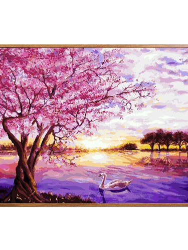 Живопись Jiacai Tianyan Diy Цифровая масляная живопись на заказ DIY, наполненная цветом, картинка ландшафтная цветочная аниме персонажи заполняют цветовые масляные живопись