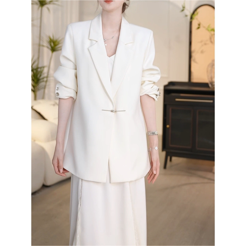 春秋款新款显瘦气质西服上衣潮