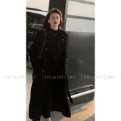 时尚 高级感气质中长款 羽绒大衣女宽松2025冬新款 显瘦加厚风衣外套