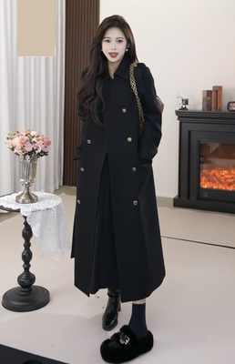 90白鸭绒西装羽绒大衣外套羽绒服