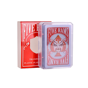 塑料扑克牌创意脸谱透明飞牌个性花切斗地主扑克中国风魔术扑克牌