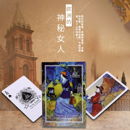 Пластиковые водонепроницаемые матовые сине-белые игральные карты из ПВХ, оптовые продажи