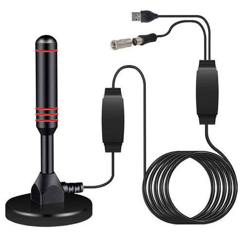 双放大器地面波数字电视DTMB室内外天线机顶盒磁吸盘无需网络