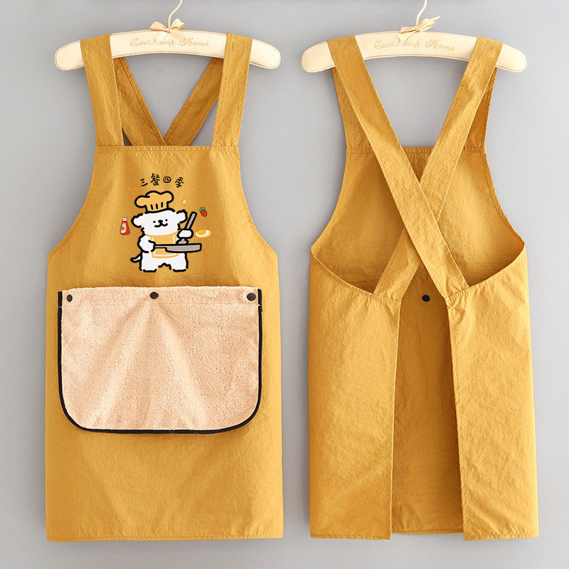 可爱卡通防泼水围裙定制印字餐饮上班防污工作服厨房做饭家用男女,家庭/个人清洁工具,围裙,淘宝优惠券,粉丝福利购,淘宝优惠卷
