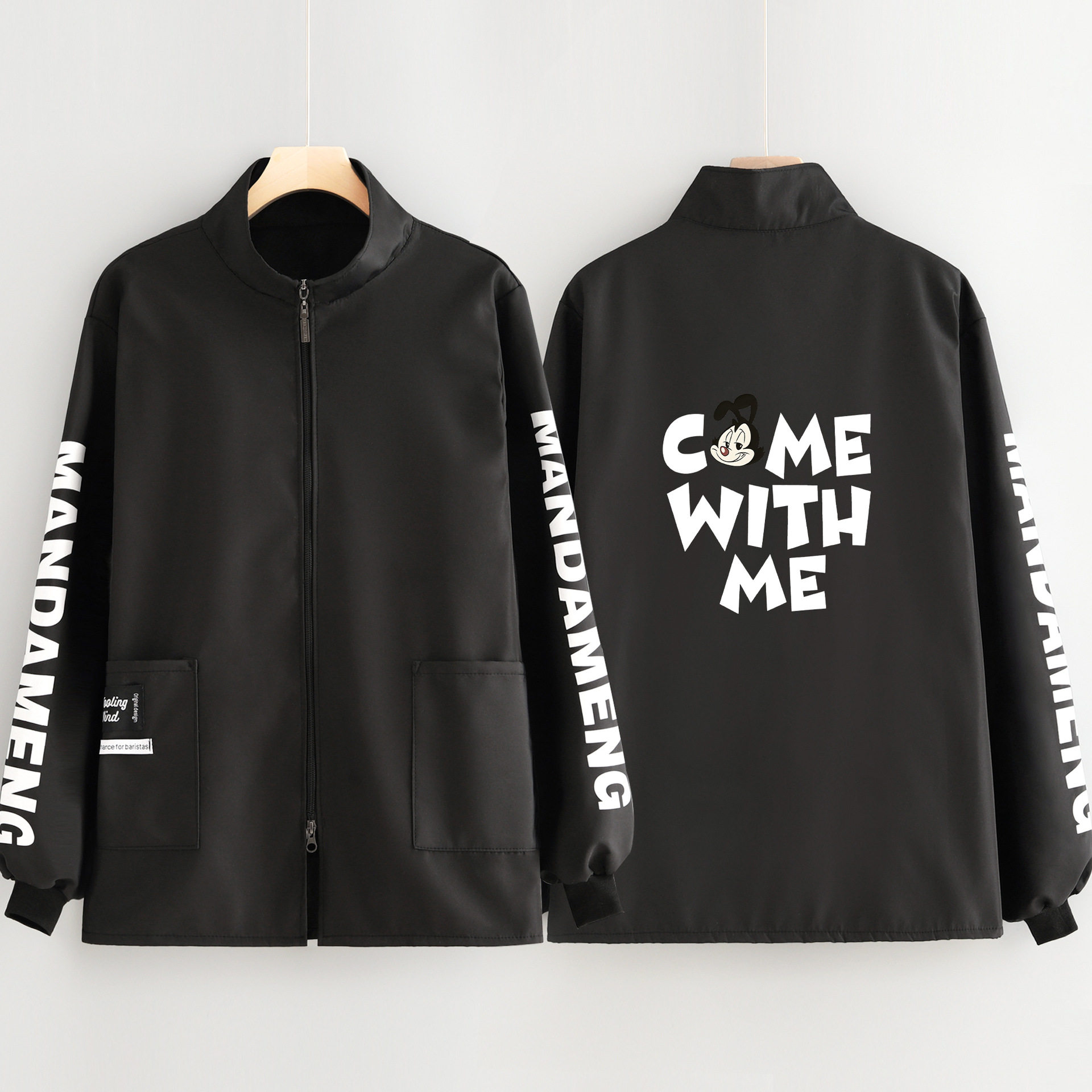 韩版长袖罩衣加绒加厚定制印字餐饮上班专用围裙保暖大褂厨房家用