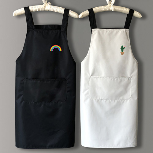 厨房家用防水防油围裙定制logo印字女时尚大人可爱日系工作服男士 - 封面