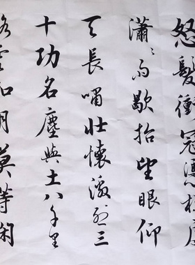 满江红书法字画军海手写装饰送礼