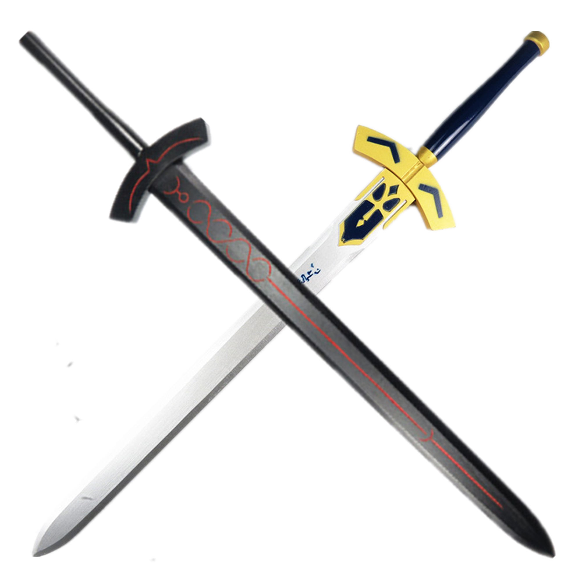 fate saber剑黑化亚瑟王誓约胜利之剑 木剑cos道具 吾王咖喱棒