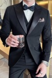 新郎结婚礼服主持人宴会西服套装两粒扣塔士多西装SJT9012-P265，男装西服，电商A213