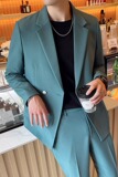 西服套装男微阔版型两粒横排扣子小西装垂感西装两件套LJT17-P235，男装西服，电商A213