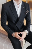 长期做双排扣西装男套装修身商务正装男士西服LJT305/P225，男装西服套装，电商A213