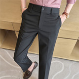 松紧腰西裤~高档面料含莱赛尔天丝含羊毛休闲裤男长裤XKF335-P88，男装西裤，电商A213