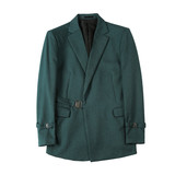 主推款质感高档搭扣设计帅气西服男西装外套墨绿色DX8802-P160，男装西服套装，电商A213