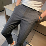 长期做~薄款男条纹九分西裤舒适弹力垂感小脚九分休闲裤JF07-P70,男装西裤,电商A213,电商基地 长期做~薄款男条纹九分西裤舒适弹力垂感小脚九分休闲裤JF07-P70,男装西裤,电商A213,电商基地