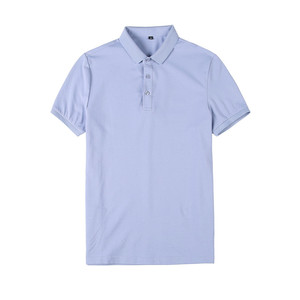 夏季薄款短袖T恤男珠地棉带领保罗衫修身polo衫浅绿色PL2101-P45图片