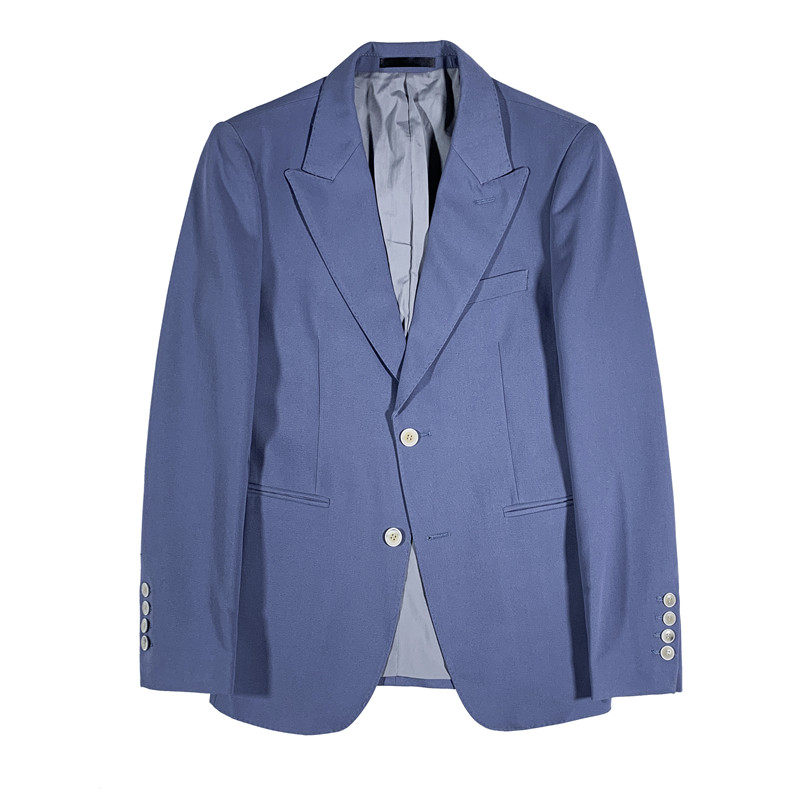 那不勒斯西装套装男高级感商务休闲男款西服外套蓝色LJT622-P230,男装西服套装,电商A213