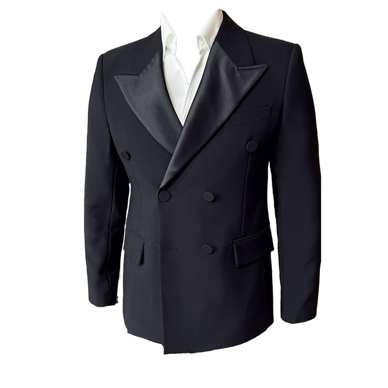 帅气单西上衣结婚西服男礼服塔士多双排扣西装咖啡色DX288-P167,男装西服套装,电商A213