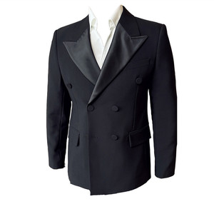 帅气单西上衣结婚西服男礼服塔士多双排扣西装咖啡色DX288-P167图片