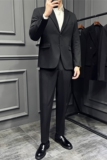 特价~高级感定制面料两粒扣西服套装男西装两件套LJT0384-P170，男装西服套装，电商A213