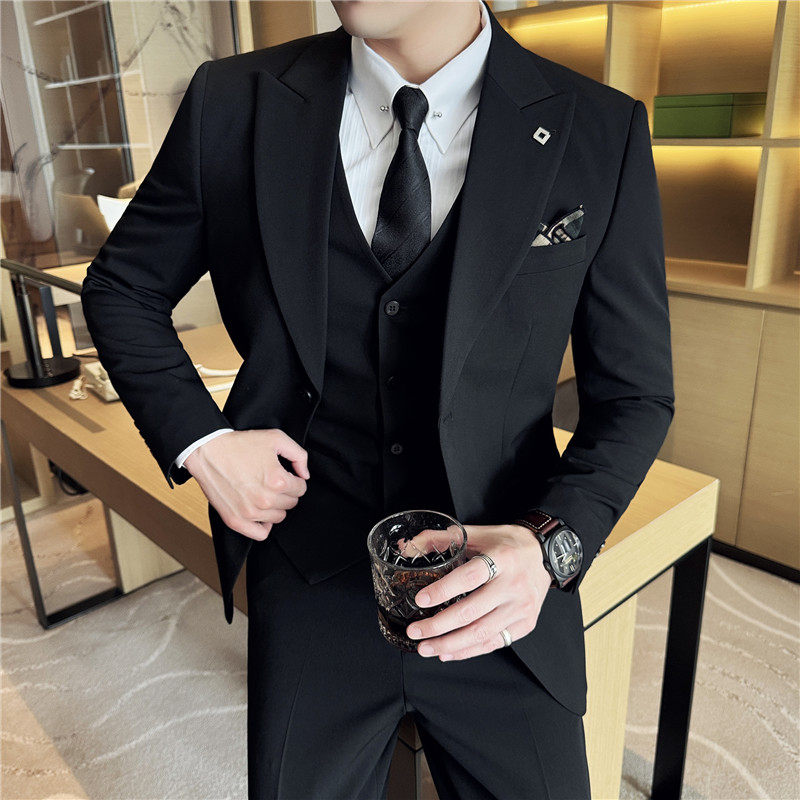 高品质M-7XL两粒扣西装男外套修身商务西服上衣单西DX7052-P100特，男装西服套装，电商A213