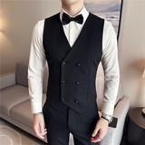 新郎结婚礼服主持人宴会西装男西服三件套塔士多西装SJT888-P265，男装西服，电商A213