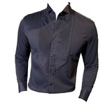 宴会绅士礼服法式翼领衬衫男长袖商务免烫风琴褶衬衣C2353-P73，男装衬衫，电商A213