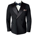 新郎结婚礼服主持人宴会西服套装双排扣塔士多西装SJT9011-P265，男装西服，电商A213