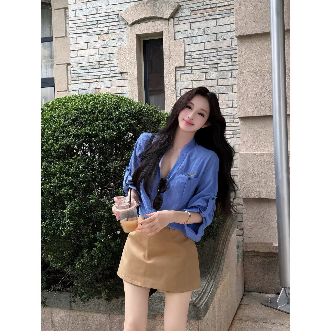 2026秋新款女衬衫裙裤两件套