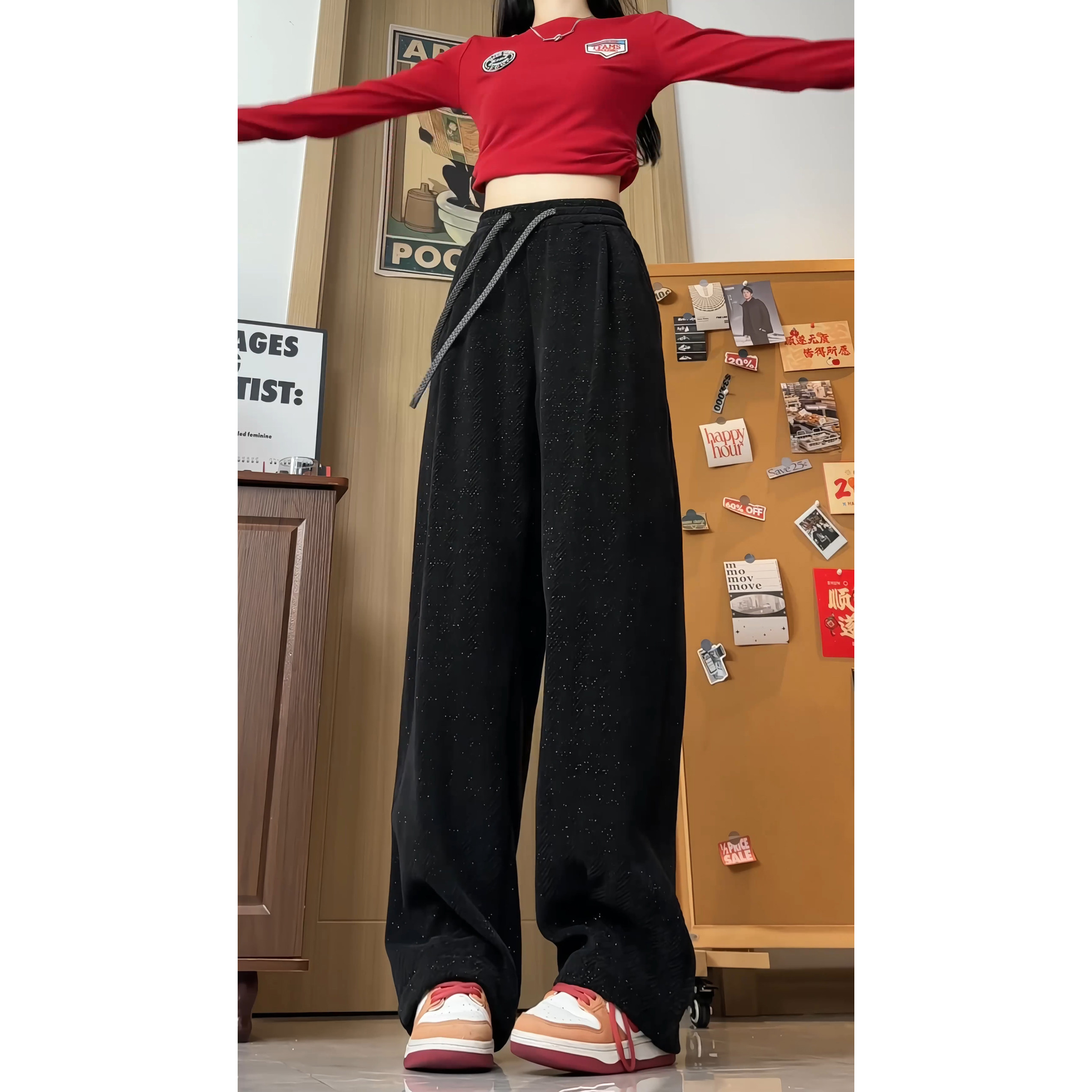 2025港风秋季美式中性工装裤男女同款宽松休闲裤子NP6219P42控68,男装工装外套,电商B329