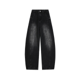 2026春季平铺直筒水洗弯刀裤裤男女牛仔裤GY2567P58控88，男装牛仔裤，电商B329