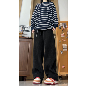 2025港风秋季美式中性工装裤男女同款宽松休闲裤子NP6219P42控68图片