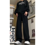 2026春季美式高街垂感男女宽松阔腿拖地长牛仔裤KS001P52控78，男装牛仔裤，电商B329