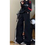 2026春季款美式高街垂感男女宽松阔腿拖地长牛仔裤KS001P52控78，男装牛仔裤，电商B329