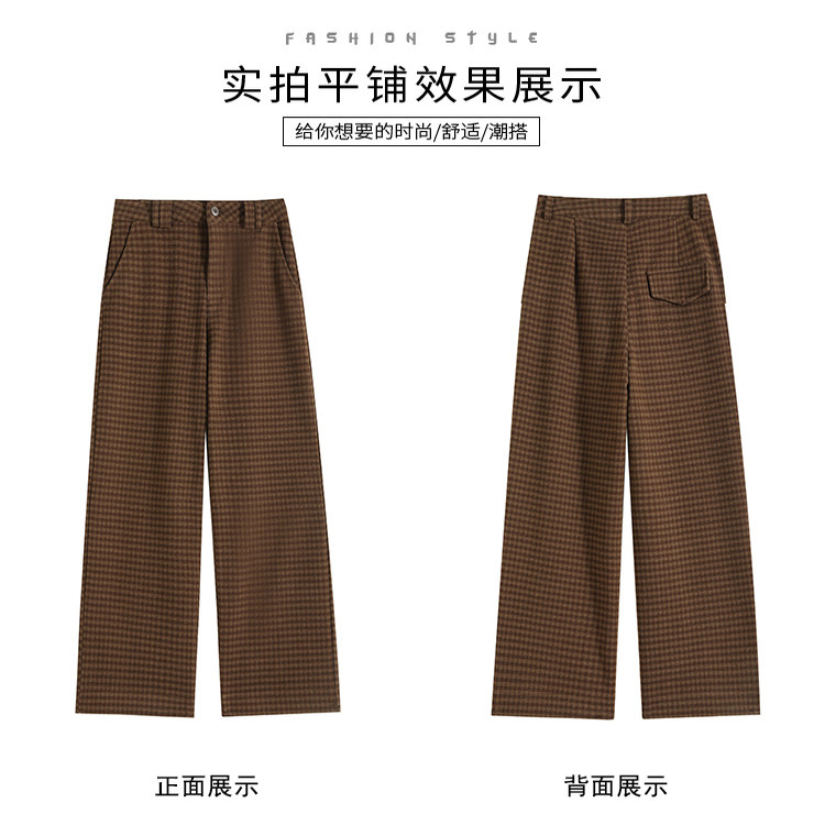 高品冬平铺季泥料女小个子九分裤休闲裤子WH5101P55特批没差价,男装休闲裤,电商B329