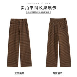 高品冬平铺季泥料女小个子九分裤休闲裤子WH5101P55特批没差价图片