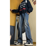 2025春季美式复古印花宽松牛仔裤水洗B329-KS859P52控78，男装牛仔裤，电商B329