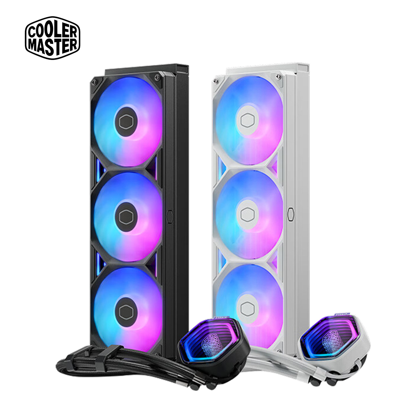 酷冷至尊G360龙影二代360水冷ARGB神光同步台式电脑主机散热风扇