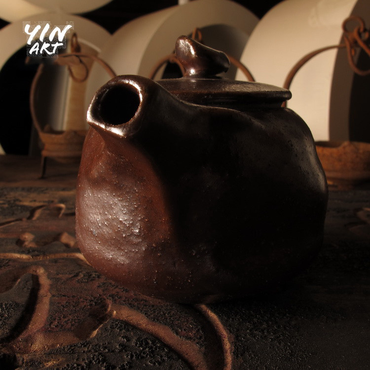 台湾柴烧大师陈文祥 稀有茶壶 日式茶具 限量版 茶道 手工陶瓷